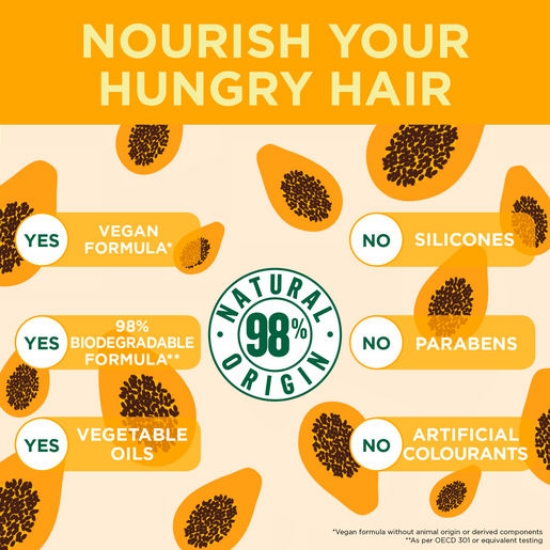 Picture of Garnier Fructis Hair Food Repairing Papaya 390ml for Damaged Hair