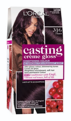 Picture of L'Oréal Paris Casting Crème Gloss Semi-Permanent Hair Colour - 316 Plum (Ammonia Free)