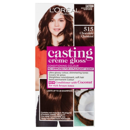 Picture of L'Oréal Paris Casting Crème Gloss Semi-Permanent Hair Colour - 515 Iced Chocolate (Ammonia Free)