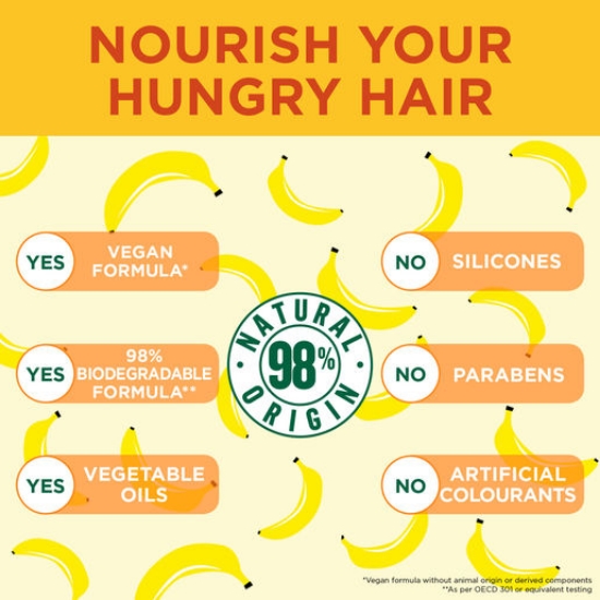 Picture of Garnier Fructis Hair Food Nourishing Banana Multi use Treatment for Dry Hair 390ml