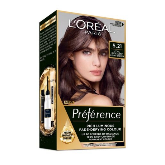 Picture of L'Oréal Paris Préférence Permanent Hair Colour - 5.21 Cool Iridescent Light Brown