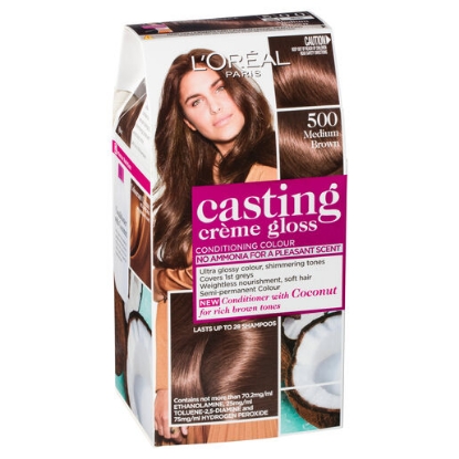 Picture of L'Oréal Paris Casting Crème Gloss Semi-Permanent Hair Colour - 500 Light Brown (Ammonia Free)