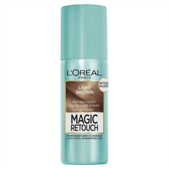 Picture of L'Oréal Paris Magic Retouch Temporary Root Concealer Spray - Light Brown (Instant Grey Hair Coverage)