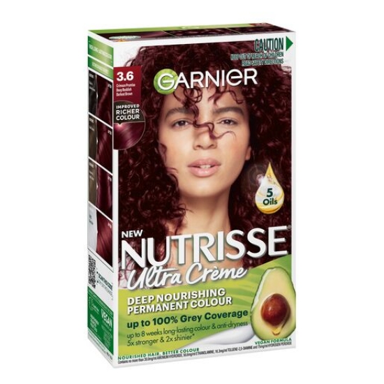 Picture of Garnier Nutrisse Permanent Hair Colour - 3.6 Crimson Promise