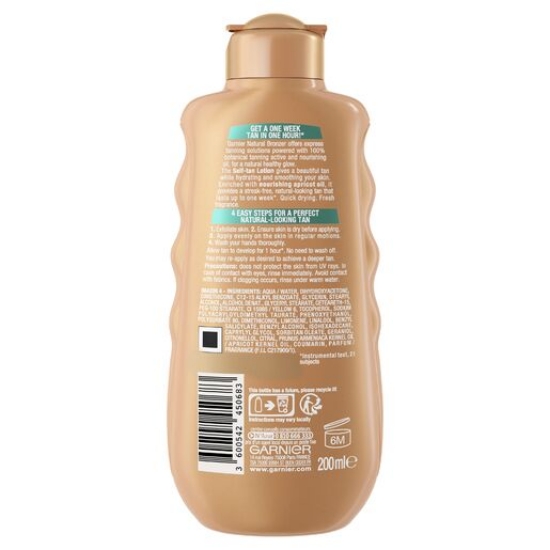 Picture of Garnier Ambre Solaire Natural Bronzer Self Tan Lotion