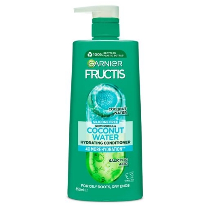 Picture of Garnier Fructis Coconut Water Conditioner 850ml for Oily Roots, Dry Ends